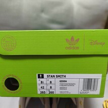 【新品未使用：adidas アディダス STAN SMITH スタンスミス　ディズニーコラボモデル】ピーターパン＆ティンカーベル　サイズ：26.5(8.5)_画像9