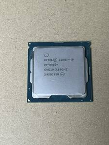 動作品 intel Core i9-9900K SRG19 3.60GHz LGA1151 第9世代 インテル CPU 即時支払いできる方限定 特価！