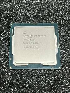 動作品 Intel Core i7-9700K/8コア/8スレッド/3.60GHz/LGA1151 第9世代 Coffee Lake-R インテル CPU 即時支払いできる方限定 特価！