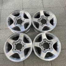 SUZUKI純正ホイール ジムニー16インチ 16×5.5J OFF; +22 PCD;139.7-5H ハブ径;約108 4本セット_画像1