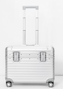 アルミ製スーツケース アルミ合金ボディ 17インチ シルバー TSAロック搭載 機内持ち込み可 トランク キャリーバッグ キャリーケース小型