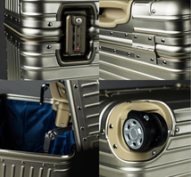 アルミ製スーツケース アルミ合金ボディ 20インチ チタンゴールド TSAロック 機内持ち込み トランク キャリーバッグ キャリーケース小型_画像5