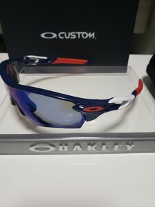 OAKLEY スポーツサングラス　レーダーロック　サファイア度付きレンズ