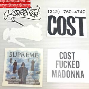 Supreme シュプリーム Cost Sticker Set 10FW + Levitation Sticker 19FW アダムコストステッカー4枚セット+レヴィテイション1枚 全て新品