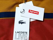 Supreme x Lacoste シュプリーム ラコステ Puffy Half Zip Pullover Gold Size M 19FW パフィーハーフジップ プルオーバー 新品紙タグ付き _画像10