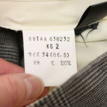 Brooks Brothers ブルックスブラザーズ 通年 グレンチェック ウール100%★ スラックス パンツ Sz.34　メンズ 日本製　E3B00851_C#R_画像7