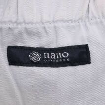 nano universe ナノユニバース 通年 ストレッチ USED加工★ スリム テーパード デニム パンツ ジーンズ Sz.L　メンズ　E4B00008_1#R_画像6