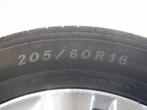 ☆21年製 バリ山 ステップワゴン☆ 5H 114.3 6J +50 16インチ ホンダ純正 アルミホイール タイヤ 205/60R16 SAILUN 4本_画像6