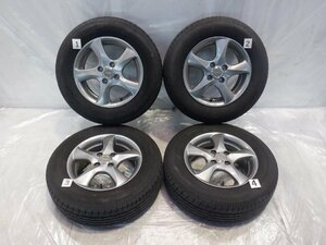 ☆22年製 バリ山 GB3 フリード☆ 4H 100 5.5J +50 14インチ 社外品 BS製 TOPRUN アルミホイール タイヤ 185/70R14 BRIDGESTONE 4本