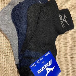 新品 MIZUNO ミズノ 靴下 3足セット 24-26㎝の画像1