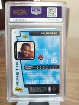 VINCE CARTER　PSA３枚セット　①1998 ULTRA　②1998SP AUTHENTIC NBA2K　③1998 UD IONIX KINETIX_画像6