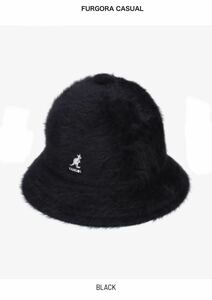 KANGOL FURGORA CASUAL HAT BLACK XL カンゴール ファーゴラ カジュアル ハット ブラック 60〜61cm 送料無料 新品 正規 定価¥10,780 1円〜