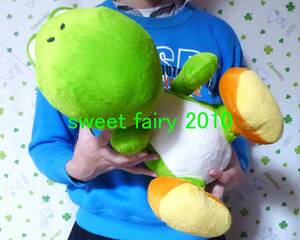  super Mario *BIG! large yosi- soft toy / extra-large size / green /. seat . style /..../ pretty / outside fixed form postage 710 jpy!