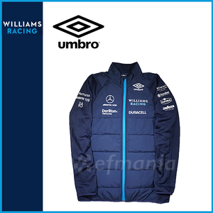 【非売品】 2022 ウィリアムズ F1 支給品 中綿入りジャケット M umbro★F1日本GP 鈴鹿サーキット