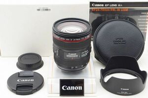 ☆極上美品☆ Canon キャノン EF 24-70mm F4 L IS USM 元箱 付属品 ♯23070108