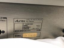 Aurex プリメインアンプ　SB-M2　チューナーST-U3　カセットデッキ PC-G6AR　通電確認のみ　ジャンク　匿名配送　TOSHIBA_画像9