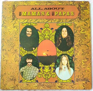 ＬＰ国内盤 赤 MAMAS & PAPAS // ALL ABOUT 1970年前後の発売 見開きジャケット 歌詞カード