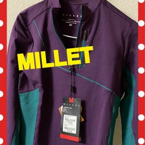 新品　未使用　MILLET ミレー　長袖シャツ　ハーフジップ　Mサイズ 90