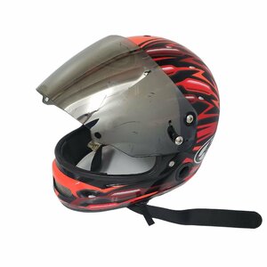 Arai アライ 競艇 ボートレース ヘルメット AH-0507型 サイズXS 53-54cm 　ヘルメット　赤系　希少　ミラーシールド付き