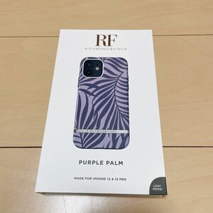 最終価格！iPhone12/12Pro ケースRICHMOND&FINCH パープル 葉模様 高級感 オシャレ