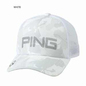 N069■■ピン PING HW-P2308 MARKER CAP マーカーキャップ ホワイト 展示品/N069-P-HW-P2308-WHT