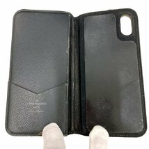 泉店24-7 ルイヴィトン M63446 フォリオ iPhoneX/Xs用 スマホケース 手帳型 モノグラムエクリプス ブラック 黒 メンズ レディース 男女兼用_画像9