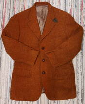 Kent / Harris Tweed ウール100%ジャケット プラウン サイズL(要確認)_画像1