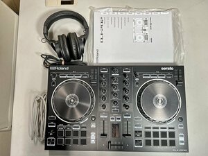 １円スタート★ローランド★DJ Controller DJ-202 ＋ audio-technica ヘッドフォン ATH-M20x Roland 美品 動作確認済み #01Z1141b14