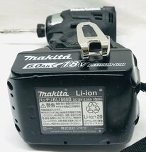【動作確認済み】　Makita マキタ　TD173DRGXB　インパクトドライバー　ブラック　バッテリー2個/充電器付き/ケース付き　_画像9