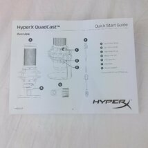 HYPERX　QUADCAST　USBマイクロフォン　動作未確認　マイク　PC/PS4使用可　ブラック×レッド_画像10