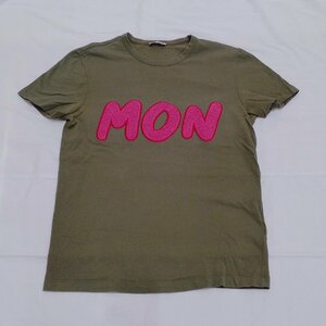 MONCLER　半袖 ポロシャツ　サイズ:M　オリーブ　ロゴ　モンクレール