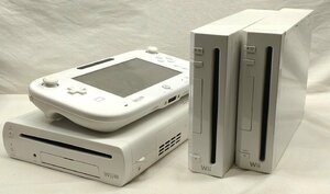 任天堂 Wii WiiU 本体 ソフト付き/マリオギャラクシー/桃鉄/スマブラX/モンハン等 通電未確認 ジャンク