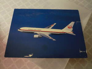 JAL ジャル 初期 B767 ボーイング 767 日本航空 非売品 ノベルティ 限定品 希少 ポストカード 絵葉書 飛行機 レア物 アンティーク 印刷物