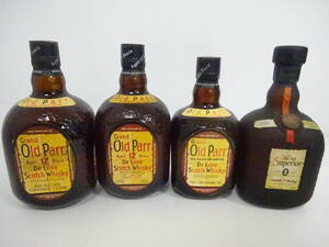 ☆古酒おまとめ☆ #21891 Grand Old Par/オールドパー 12 デラックス スペリオール 1000ml*2 750ml*2 計4本おまとめ