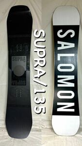 SALOMON/SUPRA21-22モデル サロモンスープラ 135cm フリースタイル/パーク板 スノーボード Quad camber キャンバー 中古 キッズ 本格板