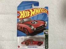 即決 ホットウィール MERCEDES BENZ 300 SL 赤 HotWheels メルセデス ベンツ 300SL RETRO RACERS ビルシュタイン BILSTEIN 未開封_画像5