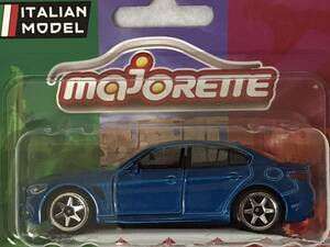 即決 マジョレット アルファロメオ ジュリア クワドリフォリオ 青 MAJORETTE AlfaRomeo GIULIA QUADRIFOGLIO イタリアンモデル 未開封