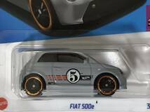 即決 ホットウィール FIAT 500e シルバー HotWheels フィアット 500 COMPACT KINGS チンクエチェント 未開封_画像2