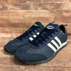 adidas アディダス JOG ナイロン スニーカー 26cm ネイビー