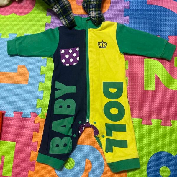 【着用回数少なめ】baby doll ロンパース　70㎝　
