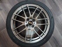 良品！★BBS RE 5011 17 4H PCD100 7J+48 ダイヤモンドブラック ミニクーパー　ロードスター　ヤリス　スイフト 205/45R17 バリ山！★_画像2