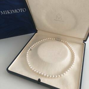 MIKIMOTO ミキモト パールネックレス 6.5～7.0mm未満 箱 ケース付