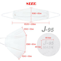 4層構造立体マスク 日本製 J-95 ライトピンク 30枚入り 個包装 不織布_画像7