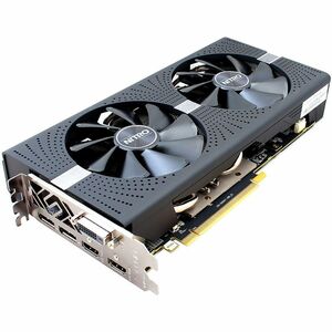 サファイアニトロ+ Radeon RX 570 4G GDDR5 デュアルHDMI/DVI-D/デュアルDPグラフィックスカード - ブラッ