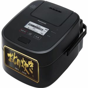 パナソニック 炊飯器 1升 最高峰モデル スマホ連携 銘柄炊き分け 可変圧力&大火力おどり炊き スチーム&全面発熱6段IH式 ブラック SR