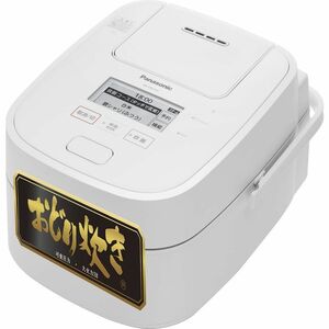 パナソニック 炊飯器 1升 最高峰モデル スマホ連携 銘柄炊き分け 可変圧力&大火力おどり炊き スチーム&全面発熱6段IH式 ホワイト SR