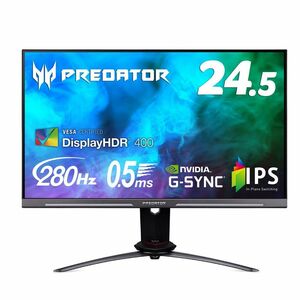 Acer ゲーミングモニター Predator XB253QGWbmiiprzx 24.5インチ IPS 非光沢 フルHD 0.5ms 24