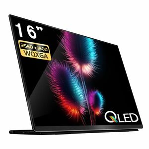 EHOMEWEI モバイルモニター WQXGA 16インチ 2K 2560x1600 QLED 量子ドットWindows/MacOS対応 1