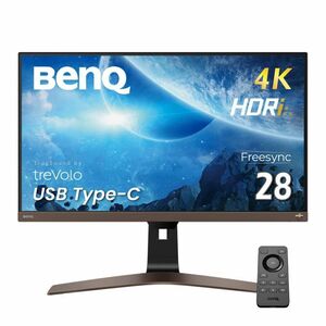 BenQ EW2880U 4K エンターテインメントモニター (28インチ/4K/IPS/HDRi/ 3W x 2 treVoloスピーカー