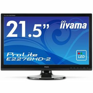 iiyama WLEDバックライト搭載 21.5型ワイド液晶ディスプレイ ProLite E2278HD-2